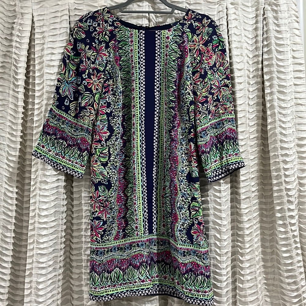 {Lilly Pulitzer} Quarter Sleeve Dress 💙🩷💚
